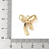Brass Micro Pave Clear Cubic Zirconia Pendants KK-D504-23A-G-3
