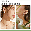 Brass Stud Earring Findings KK-BC0015-73-5