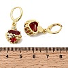 Heart Brass Brass Micro Pave Cubic Zirconia Hoop Earrings EJEW-P333-10A-G-5