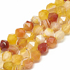 Natural Striped Agate/Banded Agate Beads Strands G-S300-80-8mm-1