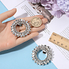 2Pcs Brass Shoe Buckle Clips FIND-GF0006-05-3