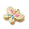 304 Stainless Steel Enamel Pendants LS-STAS-Q347-03G-2