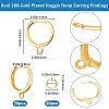 20Pcs Brass Huggie Hoop Earring Findings KK-BBC0021-39-2
