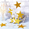 80Pcs 2 Colors Paper Glitter Star Wall Decoration AJEW-SP0001-12-4