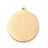 PVD Vacuum Plating 304 Stainless Steel Stamping Blank Tag Charms STAS-G215-10-G01-1