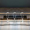 18Pcs 3 Style Universe Theme Iron Shower Curtain Rings for Bathroom HJEW-OC0001-24-5
