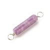 Natural Lilac JadeConnector Charms PALLOY-JF01574-10-5