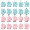 20Pcs 2 Colors Opaque Resin Glitter Imitation Food Pendants RESI-YW0001-63-1