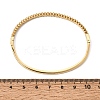 304 Stainless Steel Crystal Rhinestone Horse Eye Hinged Cuff Bangles for Women SA-CBA61B8-11G-5