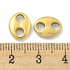PVD Vacuum Plating 304 Stainless Steel Oval Connector Charms STAS-L278-037G-3