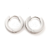 Tarnish Resistant Frosted 304 Stainless Steel Huggie Hoop Earrings for Women EJEW-C096-31A-P-2