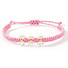 Handmade Daisy Glass Seed Bead Woven Flower Braided Bracelets CR2331-2-1