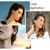 30Pcs 15 Colors Walnut Wood Star Stud Earrings EJEW-FW0001-02-8