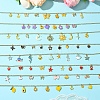Star Moon Sun 304 Stainless Steel Cable Chain Necklaces NJEW-FS00008-5