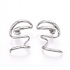 Non-Tarnish 304 Stainless Steel Snake Wrap Stud Earrings EJEW-B023-02P-1