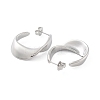Non-Tarnish 304 Stainless Steel Twist Teardrop Stud Earrings EJEW-P258-25P-2