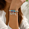 Non-Tarnish 201 Stainless Steel European Bracelet OQ8559-2-2