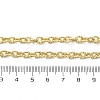 Brass Textured Cable Chain Necklaces NJEW-A042-12G-02-4