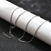 Non-Tarnish 304 Stainless Steel Cable Chain Necklace LS-X-STAS-T040-PJ204-50-2