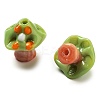 Handmade Lampwork Bumpy Beads Strands LAMP-A004-06C-3