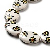 Handmade Printed Porcelain Beads PORC-F005-01D-6