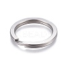 304 Stainless Steel Split Key Ring Clasps STAS-L226-007E-1