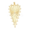 Brass Micro Pave Cubic Zirconia Big Pendants KK-C162-063G-01-1