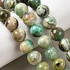 Natural Green Line Jasper  Beads Strands X-G-L639-A01-10mm-1
