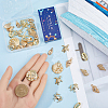 36Pcs 9 Styles Ocean Theme Alloy Pendants FIND-SC0012-45-3