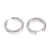 Tarnish Resistant 201 Stainless Steel Huggie Hoop Earrings EJEW-O095-05-07-2