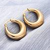 PVD Vacuum Plating 304 Stainless Steel Chunky Hoop Earrings for Women X-EJEW-F280-06C-G-3