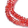 Electroplate Glass Beads Strands EGLA-R048-2mm-03-4