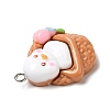Cute Opaque Resin Pendants LS-RESI-L038-07P-01-3