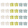 24Pcs 3 Colors AB Color Transparent Epoxy Resin & ABS Pearl Decoden Cabochons CRES-TA0001-45-3