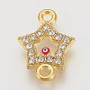 Alloy Rhinestone Links Connectors LS-X-ALRI-S170-20G-1