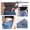 10 Sets 5 Colors Heart Alloy Adjustable Jean Button Pins DIY-FG0004-95-6