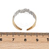 304 Stainless Steel Double Color Cuff Rings RJEW-S635-01GP-13-5