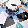 4 Sheets 2 Colors PVC Self Adhesive Digital Label Stickers DIY-FG0005-31-3