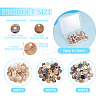 150Pcs 3 Styles Natural Akoya Shell Flat Round Charms BSHE-TA0001-09-3