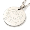 Non-Tarnish Constellation Pendant Necklaces NJEW-S422-04P-04-2