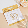 8Pcs 2 Styles Rack Plating Brass Spring Gate Rings KK-BBC0014-15-6