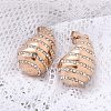 304 Stainless Steel Teardrop Stud Earrings EJEW-B108-06RG-1