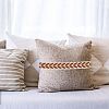 about 10.5~11 yards Ethnic Style Polycotton Jacquard Leaf Ribbons OCOR-GO0001-15D-6