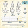 DIY Sublimation Blank Alloy Pendant Necklace Making Kit DIY-PH0022-70-2