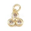 Brass Micro Pave Cubic Zirconia Charms LS-KK-H525-02A-G-1