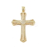 Real 18K Gold Plated Brass Micro Pave Cubic Zirconia Pendants KK-A209-04E-G-1