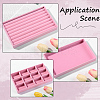 3Pcs 3 Styles Rectangle Velvet Display Trays ODIS-SP0001-16-6