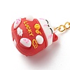 PVC Plastic Lucky Cat Pendants Keychains KEYC-JKC00351-3