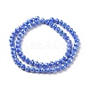 Electroplate Opaque Glass Beads Strands EGLA-H101-01D-2