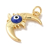 Rack Plating Brass Enamel Pendants KK-P267-20G-2